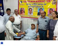 रक्तदान महादान: लायंस क्लब प्रतापगढ़ हर्ष एवं शक्ति के शिविर में रक्तदाताओं ने बढ़-चढ़कर किया रक्तदान