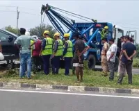 एनएच-30 पर भीषण सड़क हादसा: पिता की मौके पर मौत,बेटा  घायल