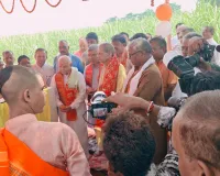 सरस्वती शिशु एवं विद्या मंदिर के नवीन विद्यालय के लिए भूमि पूजन सम्पन्न