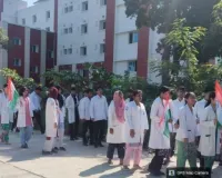 स्वतंत्रता दिवस के उपलक्ष्य में मेडिकल कॉलेज में निकाली गई भव्य प्रभात फेरी