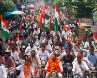 विधायक अमन गिरी के नेतृत्व में 15 अगस्त पर निकाली गई भव्य तिरंगा यात्रा
