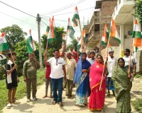 सनहा पश्चिम में स्वतंत्रता दिवस पर निकाली गई भव्य तिरंगा यात्रा