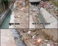 गंदगी,दुर्गंध और खतरा... थरबरनगंज का खुला नाला बना आफत