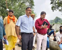 डीएम एसपी ने बैजूधाम मन्दिर पहुँचकर सुरक्षा एवं कानून व्यवस्था का लिया जायजा