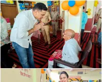 रक्षाबंधन पर्व पर पुलिस अधीक्षक सपत्नीक वृद्धाश्रम पहुंचकर वृद्धजनों के साथ साझा की खुशियां