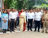 विकास भवन में सीडीओ ने किया ध्वजारोहण 