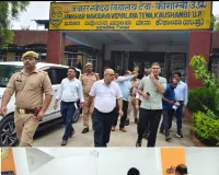 नवोदय विद्यालय टेवा में डीएम का औचक निरीक्षण, स्मार्ट क्लास से मेस तक परखी व्यवस्थाएं