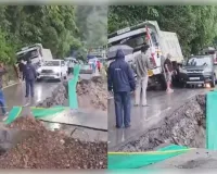 देहरादून-मसूरी मार्ग पर भारी भूस्खलन