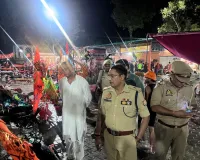 मोटा महादेव मंदिर पहुंचे एएसपी सिटी, कांवड़ियों का जाना हाल-चाल