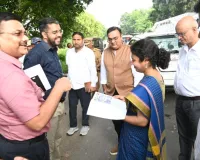 दो निर्माण परियोजनाओं का आयुक्त ने किया स्थलीय निरीक्षण