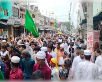 जश्ने ईद मिलादुन्नबी का जुलूस बड़े ही शानो शौकत से निकाला गया