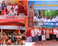 परमार्थ निकेतन में सेवा का संकल्प, चिकित्सा शिविर में उमड़े श्रद्धालु