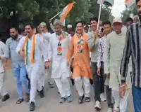 राहुल गांधी के खिलाफ एफआईआर के विरोध में कांग्रेस का प्रदर्शन