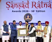 अनुराग सिंह ठाकुर सांसद रत्न अवॉर्ड से हुए सम्मानित