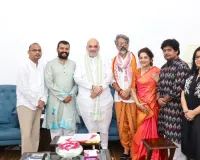 बाबा नीब करौरी पर बनी फिल्म ‘हनुमान अंश’ के कलाकारों से अमित शाह ने की भेंट