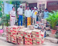 बक्सर में दो स्कॉर्पियो से विदेशी शराब बरामद, एक गिरफ्तार