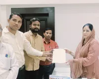 मृतक आश्रित कोटे में सफाई कर्मचारी को नियुक्ति पत्र