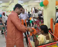 विधायक खलीलाबाद एवं मेहदावल द्वारा दिव्यांग पेंशन स्वीकृत प्रमाण पत्र का किया गया वितरण