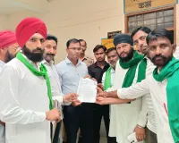 निघासन उपमंडी में धान खरीद केंद्र खोलने की मांग,किसान यूनियन ने सौंपा ज्ञापन