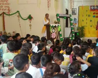 स्कूल में हर्षोल्लास के साथ मनाई गई श्रीकृष्ण जन्माष्टमी