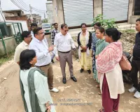 सीएमओ ने फैजुल्लागंज के कई क्षेत्रों का किया दौरा