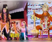 उतरौला में कानपुर कलाकारों ने दिखाई झाकिया, देर रात तक उमड़े श्रद्धालु