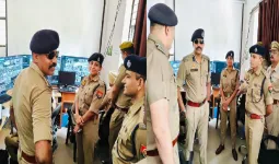 डीआईजी एवं एसपी ने परीक्षा केन्द्रो का निरीक्षण कर सुरक्षा व्यवस्थाओं का लिया जायज़ा