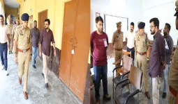 पुलिस भर्ती परीक्षा के दूसरे दिन परीक्षा केन्द्र पहॅुच कर डीएम-एसपी ने लिया व्यवस्थाओं का जायजा