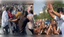 सीजेपी के प्रदर्शन में हंगामा : पार्टी के संस्थापक अभिजीत दीपके को जड़ा थप्पड़