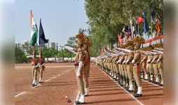 पीटीएस  का 101वीं दीक्षांत परेड सम्पन्न, 221 नव आरक्षकों ने किया शानदार मार्च-पास्ट
