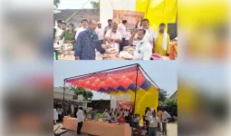तहसील परिसर में मुस्लिम अधिवक्ता ने कराया बड़े मंगल का विशाल भंडारा