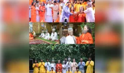 रामनामी समाज का परमार्थ निकेतन आगमन, गंगा आरती में दिया आध्यात्मिक संदेश