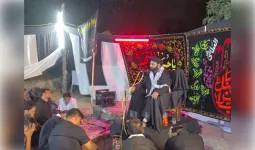 उतरौला के अमया देवरिया में मुहर्रम पर मजलिस और मेहंदी जुलूस सम्पन्न