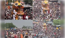 मप्र के मिनी जगन्नाथपुरी "मानोरा" में निकली भव्य रथयात्रा, 22 फीट रथ पर विराजे भगवान