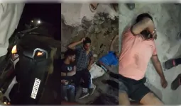 बिलासपुर में बड़ा हादसा: अधूरे पुल से 30 फीट नीचे गिरी कार, चार युवक गंभीर घायल