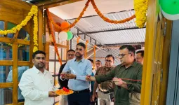 बहराइच:नवनिर्मित विडियो कांफ्रेंसिंग हॉल का डीएम अक्षय त्रिपाठी ने किया उद्घाटन
