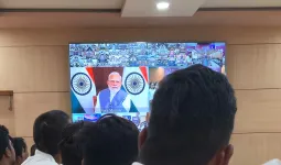 एडीएम की अध्यक्षता में प्रधानमंत्री का प्रेरणादायी वर्चुअल संवाद कार्यक्रम का हुआ आयोजन