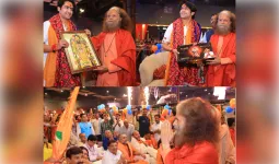आचार्य धीरेन्द्र कृष्ण शास्त्री के कार्यक्रम में चिदानन्द सरस्वती बने विशेष आकर्षण