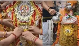 महाकाल को अर्पित हुई देश की पहली राखी, सवा लाख लड्डुओं का भोग