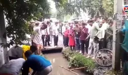 मुख्यमंत्री के कार्यक्रम स्थल से महज 100 मीटर दूर खुले नाले में गिरकर युवक की मौत