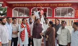 प्राचीन माता शीतला देवी मंदिर के सौंदर्यीकरण कार्यों का प्रभारी मंत्री ने किया स्थलीय निरीक्षण