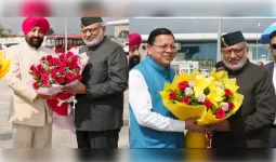 उत्तराखंड पहुंचे उपराष्ट्रपति, राज्यपाल और सीएम धामी ने किया स्वागत