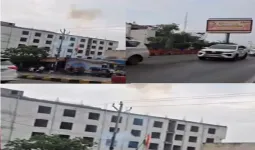 मुख्यमंत्री योगी आदित्यनाथ के काफिले के पास तेज धमाका