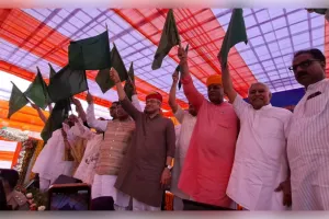 बीकानेर रेलवे स्टेशन से बीकाने–लालगढ़–अमदावाद  एक्सप्रेस रेल सेवा का शुभारंभ