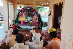 श्रीमद्भागवत कथा का समापन, विशाल भंडारे में उमड़ी श्रद्धालुओं की भीड़