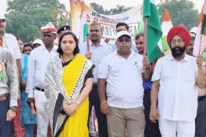 हर घर तिरंगा अभियान यात्रा के अंतर्गत भव्य तिरंगा यात्रा का आयोजन