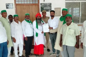  संयुक्त किसान मोर्चा के आह्वान पर भाकियू ने तहसील मुख्यालयों पर प्रदर्शन कर भेजा ज्ञापन