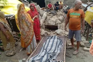 अमेठी में बारिश का कहर, मकान गिरने से वृद्धा की मौत