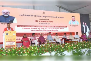 राजस्थान में 3500 करोड़ के विकास कार्य, 71 ई-बसें रवाना