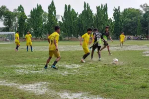प्रदेश स्तरीय समन्वय जूनियर बालक फुटबॉल प्रतियोगिता में रोमांचक मुकाबले
